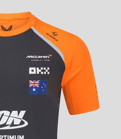 McLaren F1 Men's 2025 Oscar Piastri Team Set Up T-Shirt - Papaya/Phantom