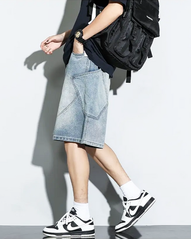 Baggy Denim Shorts Mens