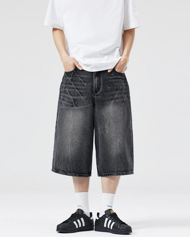 Baggy Jean Shorts Mens