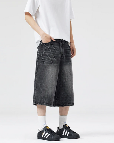 Baggy Jean Shorts Mens