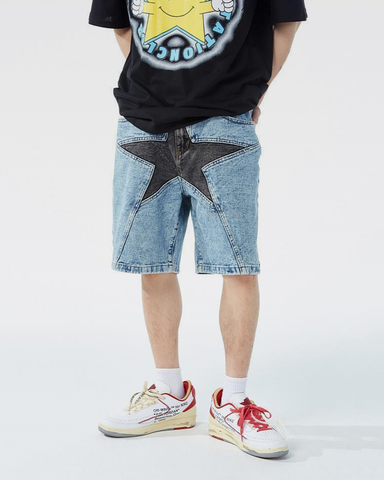 Denim Star Shorts