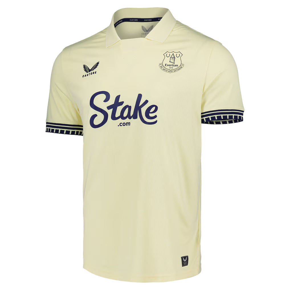 Everton Football Men's Away T-Shirt - Pastel Yellow