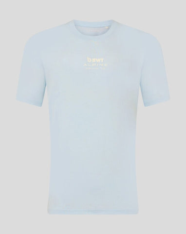 Alpine Racing F1 Franco Colapinto Relaxed Fit T-Shirt- White/Blue Ice