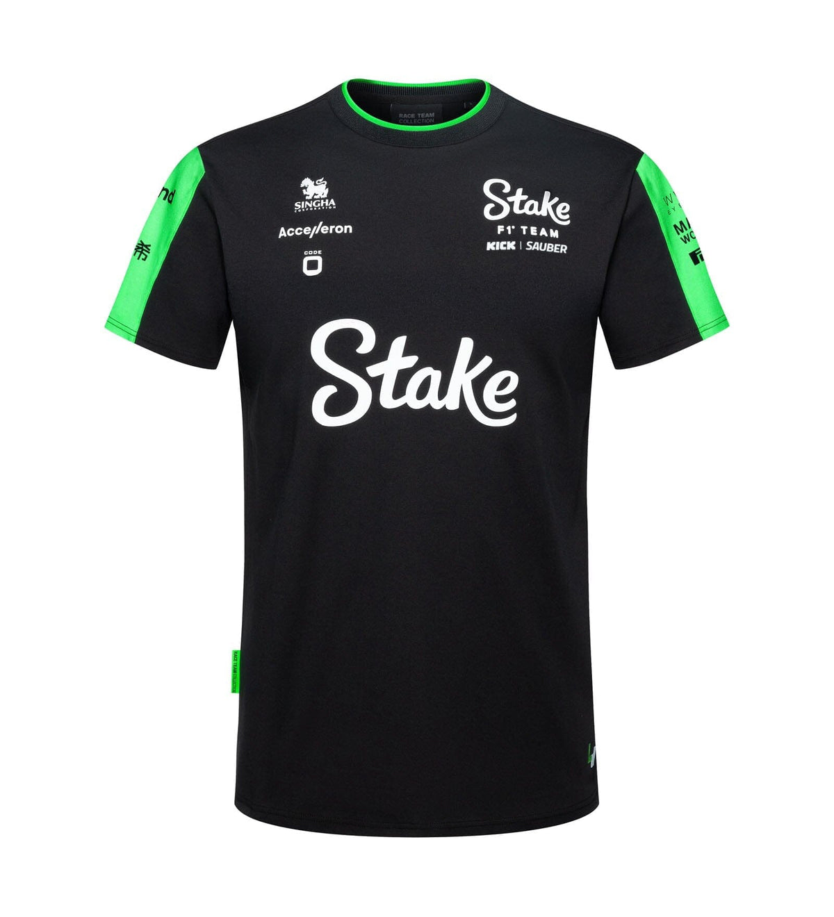 Stake F1 Kick Sauber Men's Team T-Shirt - Black